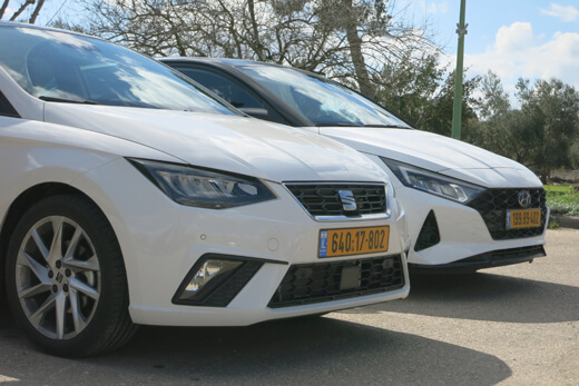 סיאט איביזה מול יונדאי i20 סיאט איביזה מול יונדאי i20